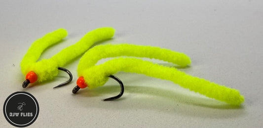 RJW Hydro Yellow Chenille Worm