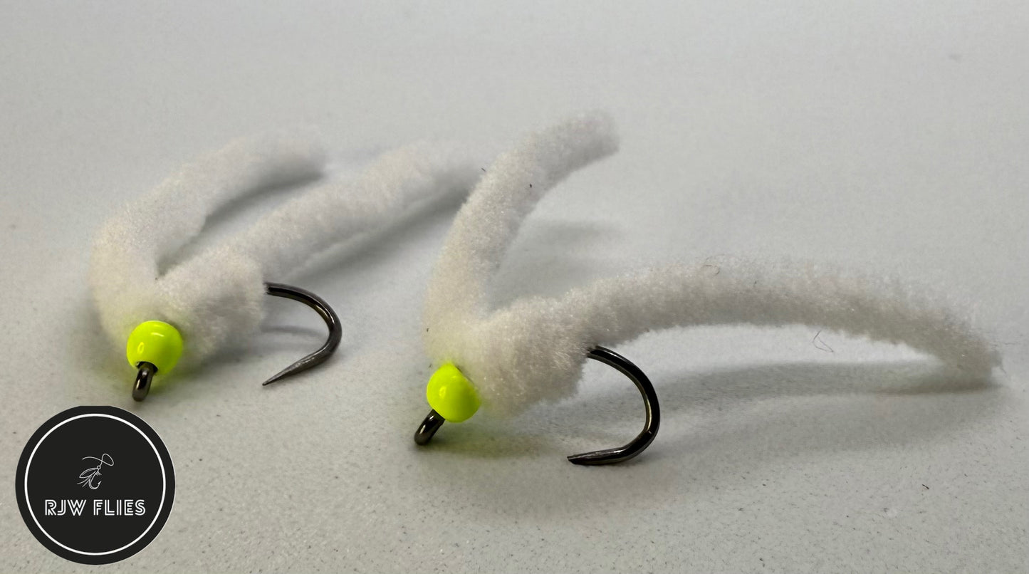 RJW White Chenille Worm