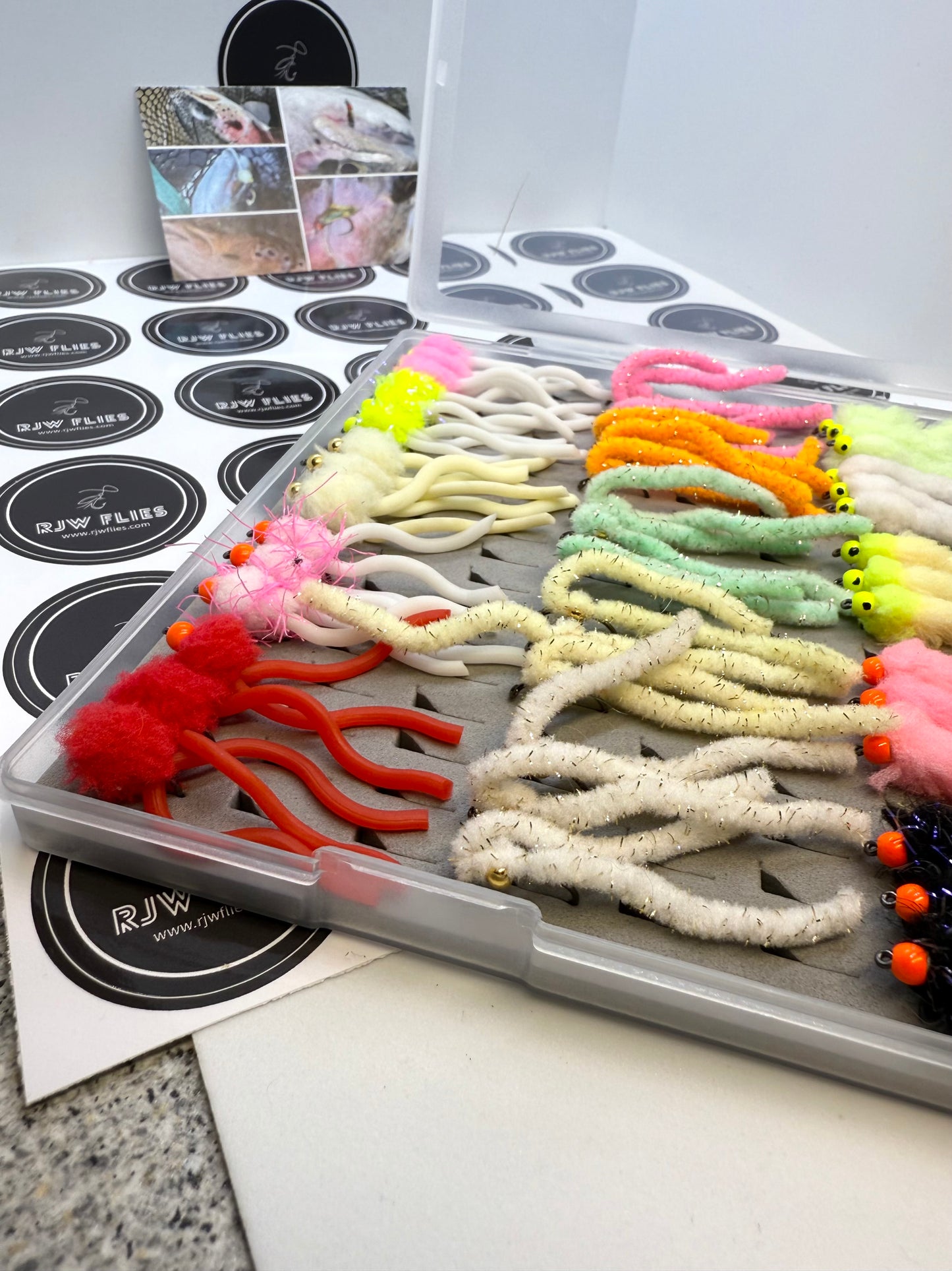 RJW Ultimate Worm and Egg Fly Selection Box – 75 Flies