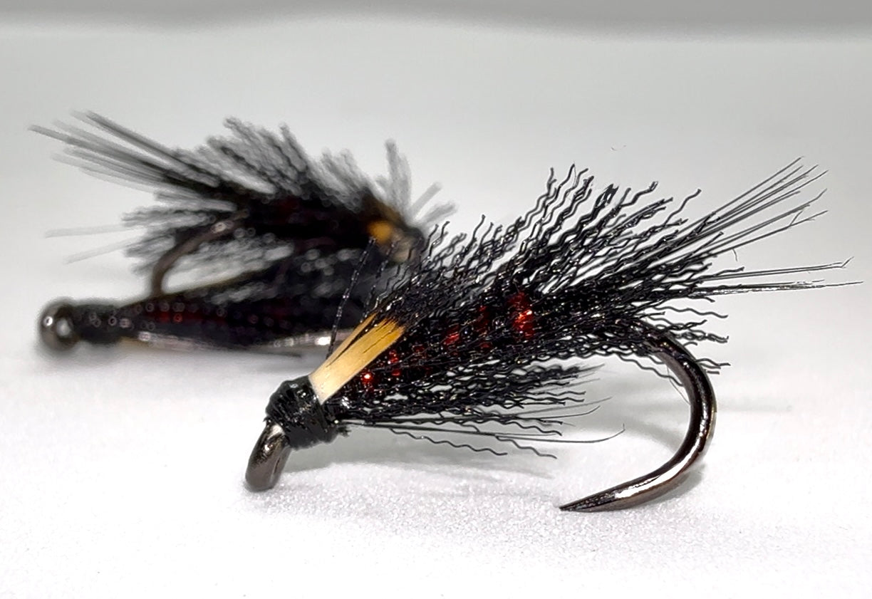 Black Organza Diawl Back With JC