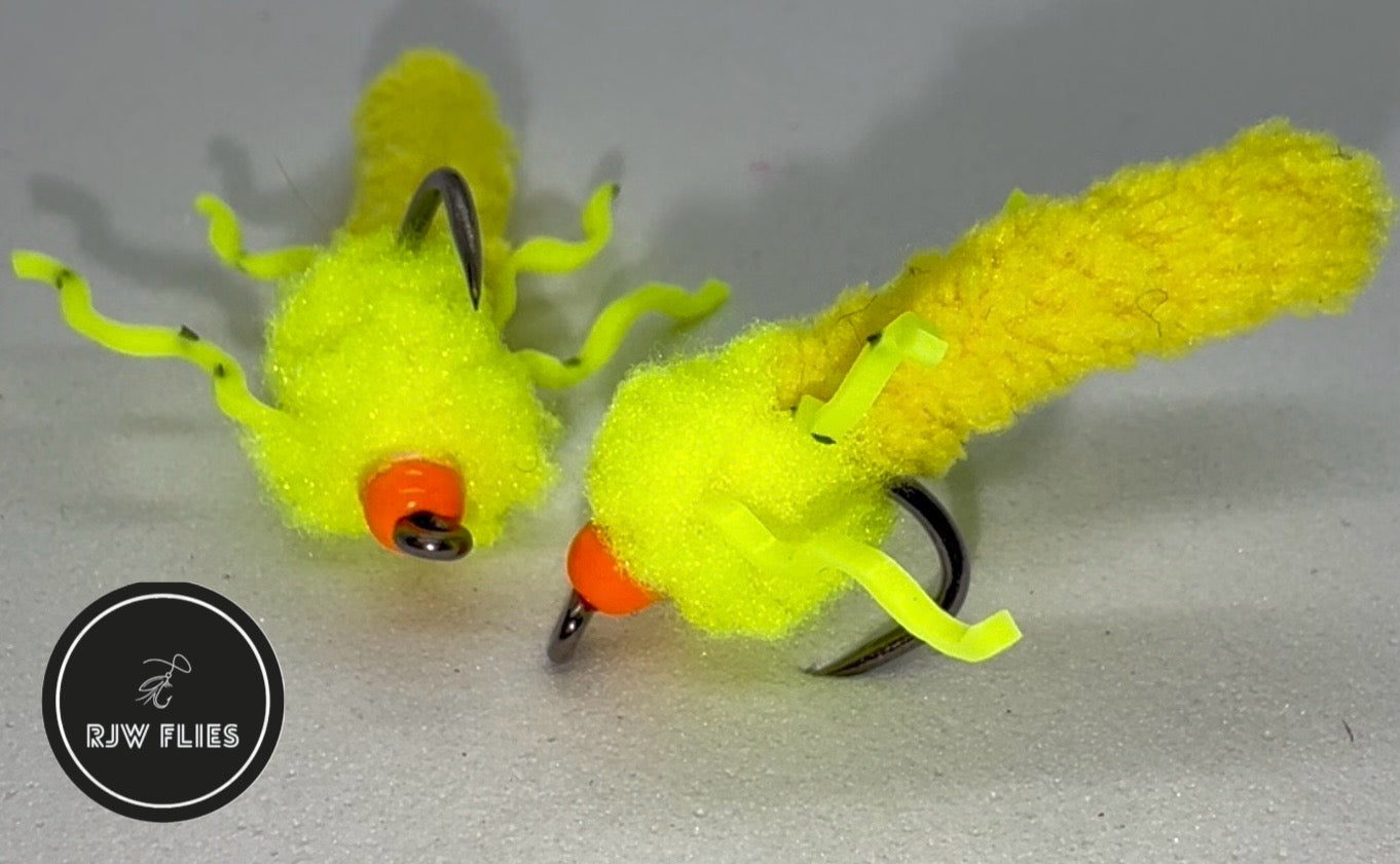 RJW Three Tone Yellow Leggy Mop Fly