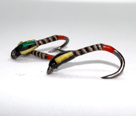 Hot Orange Tag Quilled Buzzer