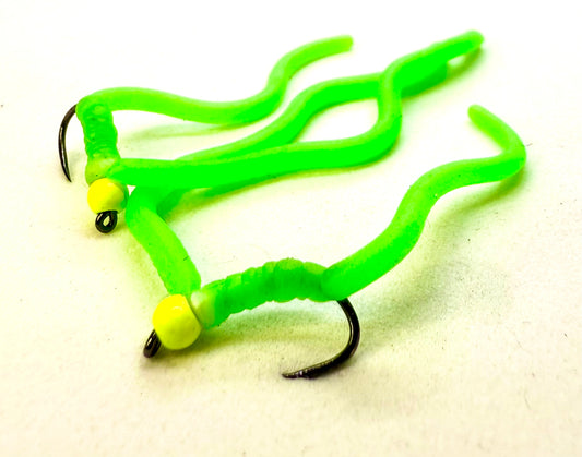 Chartreuse Squirmy Worm