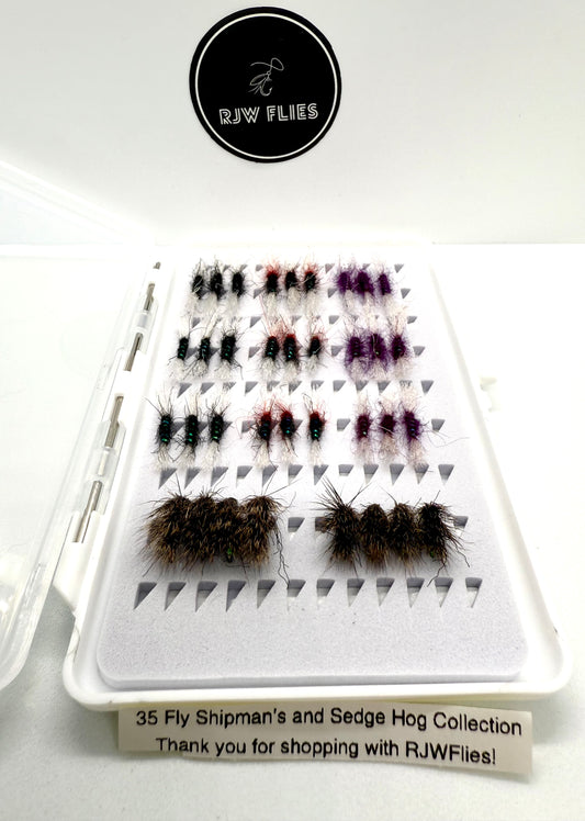 35 Fly- Shipman’s and Sedge Hog Selection Box