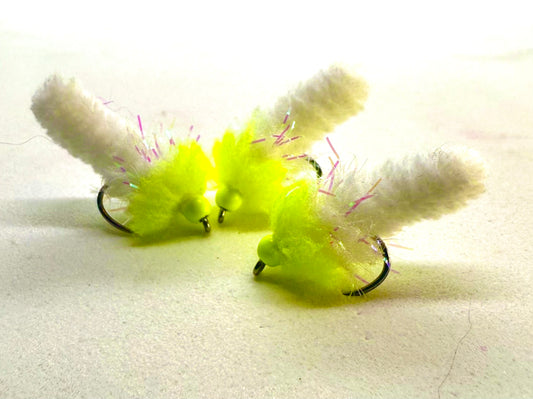 RJW Hydro Yellow & Pearly White Mop Fly