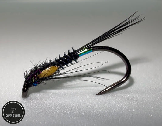 RJW Black Mosaic Diawl Back with JC