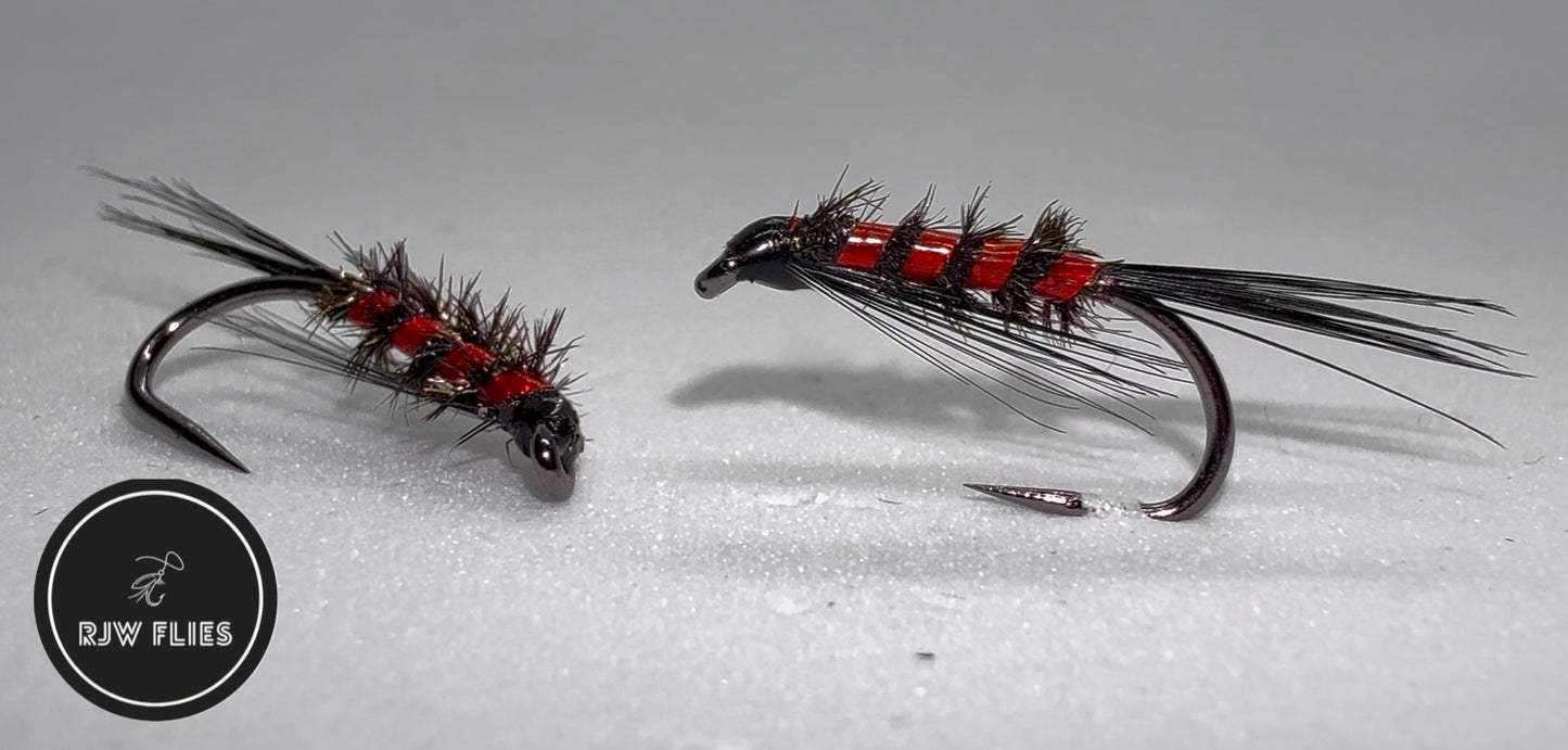 RJW Black & Red Holographic Diawl Back