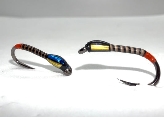 Yellow Cheek / Blue Thorax Stripped Quill Buzzer