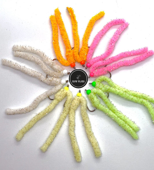 Shimmer Worm Selection Pack (10 Flies)